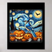 Night Blue Jay Halloween Poster (Vorne)