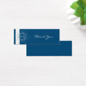 Night Blue Rosette Wedding Vielen Dank Tag (Schreibtisch)