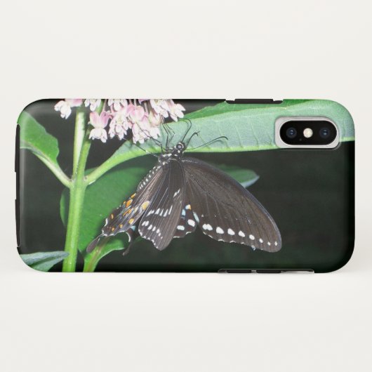 Night Butterfly Black Frack in Shenandoah Case-Mate iPhone Hülle (Rückseite (Horizontal))