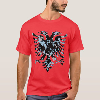 Night Camo Albanian Eagle 3D T-Shirt