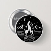 Night Campfire Adventure Pin Button (Vorne & Hinten)