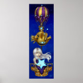 Night Chariot ART PRINT Steampunk Feen Fantasie Poster (Vorne)