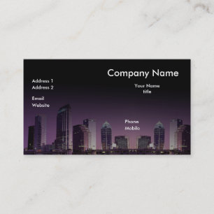 Night City Business Card. Visitenkarte