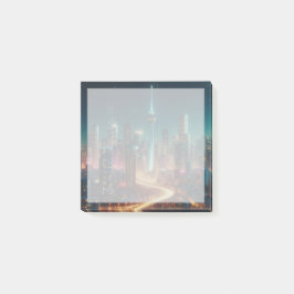 Night Cityscape Post-It Notes Klebezettel