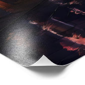 Night Cityscape Sci-Fi Fotodruck (Ecke)