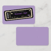  Night coupon Visitenkarte (Vorne/Hinten)