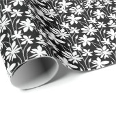 Night Dancing Blume Pflanze Geschenkpapier (Rolleneckpunkt)