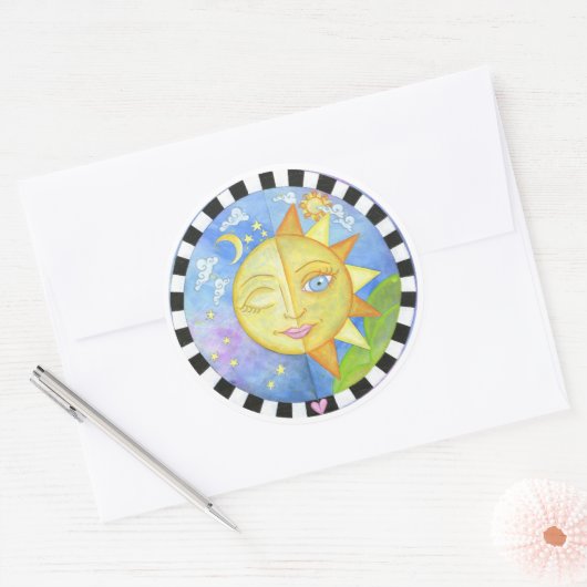 Night & Day Aufkleber (Umschlag)