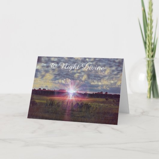 Night Divine Luke Weihnachten Weihnachten Weihnach Karte (Vorderseite)