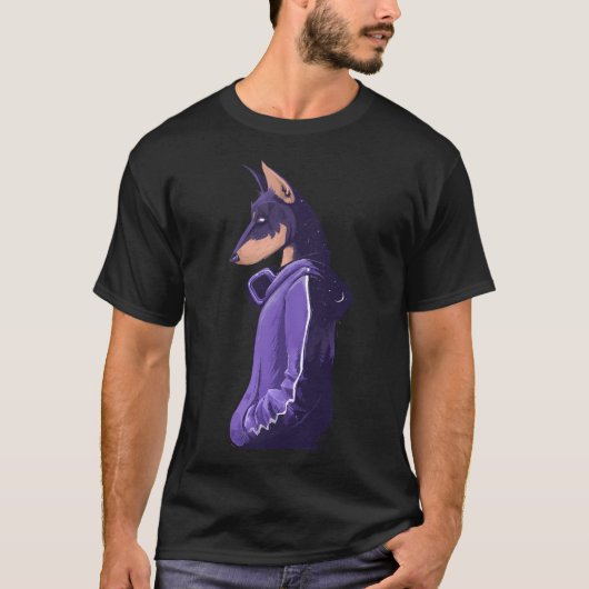 Night Doberman T-Shirt (Vorderseite)