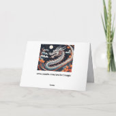 night dragon greeting card dankeskarte (Rückseite)