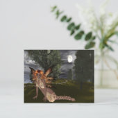 Night Fairy Design 1 - Fantasy Fee Postkarten (Stehend Vorderseite)