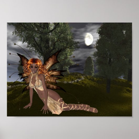 Night Fairy Design 1 - Fantasy Print Poster (Vorne)