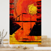 Night Falls Poster (Küche)