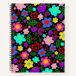 Night Flower Garden Notizblock