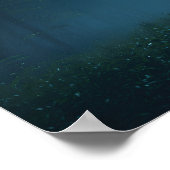 Night Forest Moonlight Poster (Ecke)