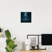 Night Forest Moonlight Poster (Heimbüro)
