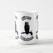 **Night Forest Owl – Realistic Nocturnal Owl Illu Kaffeetasse (Mittel)
