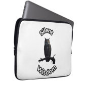  **Night Forest Owl – Realistic Nocturnal Owl Illu Laptopschutzhülle (Vorne Rechts)