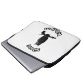 **Night Forest Owl – Realistic Nocturnal Owl Illu Laptopschutzhülle (Vorne Knopf)