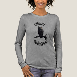  **Night Forest Owl – Realistic Nocturnal Owl Illu Tri-Blend Shirt