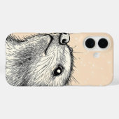 Night Fox Geometry Case-Mate iPhone Hülle (Rückseite (Horizontal))