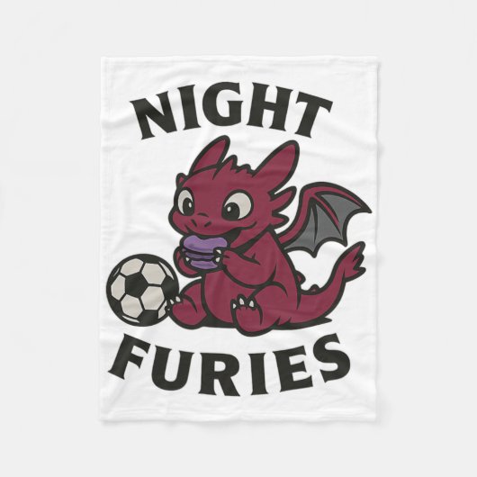 Night Furies Soccer Fleecedecke (Vorderseite)