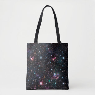 Night Galaxy Space PrintNahtloses Muster in Wieder Tasche