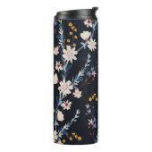 Night Garden Floral Navy Muster Thermosbecher (Nach links gedreht)