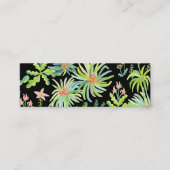 Night Garden Watercolor Botanischer Garten Mini Visitenkarte (Vorderseite)