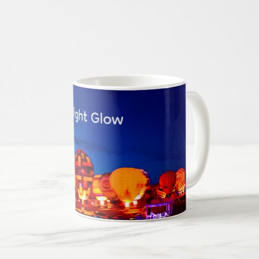 Night Glow Balloon Coffee Mug Kaffeetasse (VorderseiteRechts)