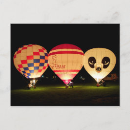 Night Glow Balloon Postkarte