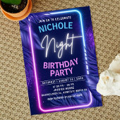 Night Glow Geburtstag Einladung Party