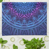 Night Glow Mandala Küchentuch (Gefaltet)