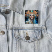 Night Goddess Queen Fantasy Art Button (Beispiel)