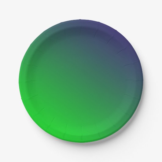 NIGHT GOLF Blue + Green Gradient Paper Teller (Vorderseite)