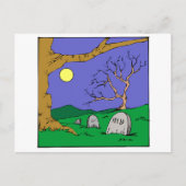 Night Graveyard Postkarte (Vorderseite)