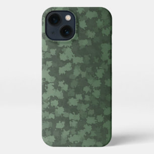 Night Green Blätter Camouflage iPhone Case iPhone 13 Hülle