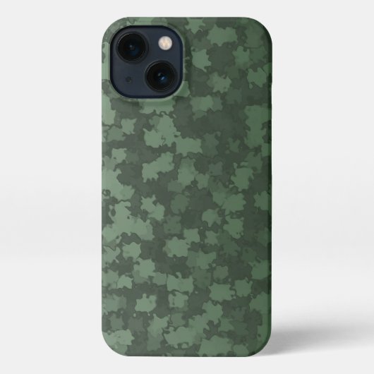 Night Green Blätter Camouflage iPhone Case iPhone Hülle (Rückseite)