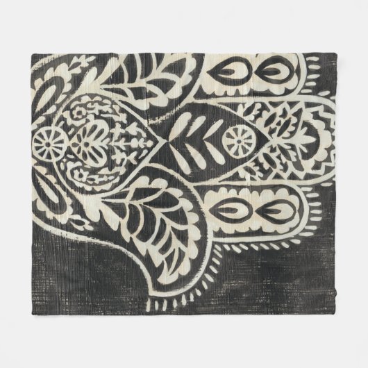 Night Hamsa Fleecedecke (Vorderseite (Horizontal))