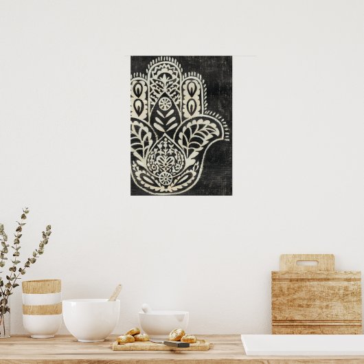 Night Hamsa Poster (Küche)