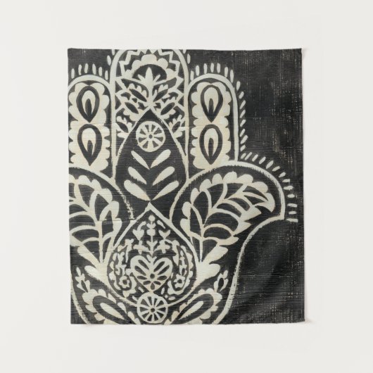 Night Hamsa Wandteppich (Vorderseite)