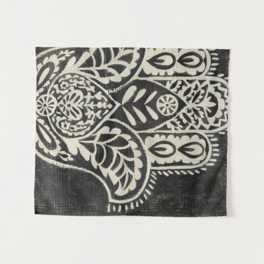 Night Hamsa Wandteppich (Vorderseite (Horizontal))