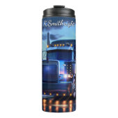 Night Haul Blue Chrome Truck Thermosbecher (Vorderseite)