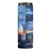 Night Haul Blue Chrome Truck Thermosbecher (Rückseite)