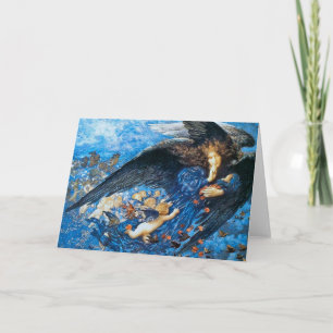 Night & Her Train of Stars - Edward Robert Hughes Feiertagskarte