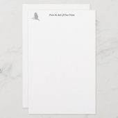 Night Heron 2 Stationery Briefpapier (Vorne/Hinten)