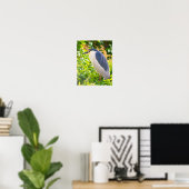 Night Heron Bird Poster (Heimbüro)