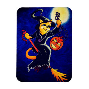 Night Hexenkatze Magnet