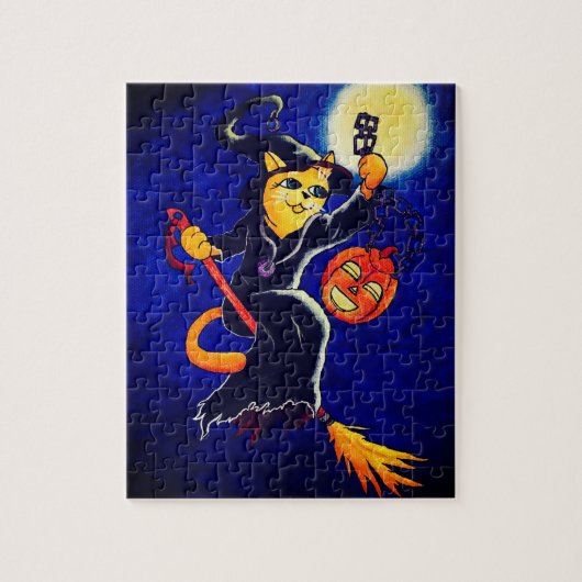 Night Hexenkatze Puzzle (Vertikal)